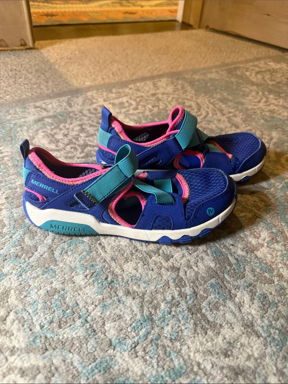 Merrell Kids Navy, Teal & Pink Water Shoes
